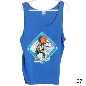miller mens xl vintage sleeveless blue fastbreak basketball printed usa shirt